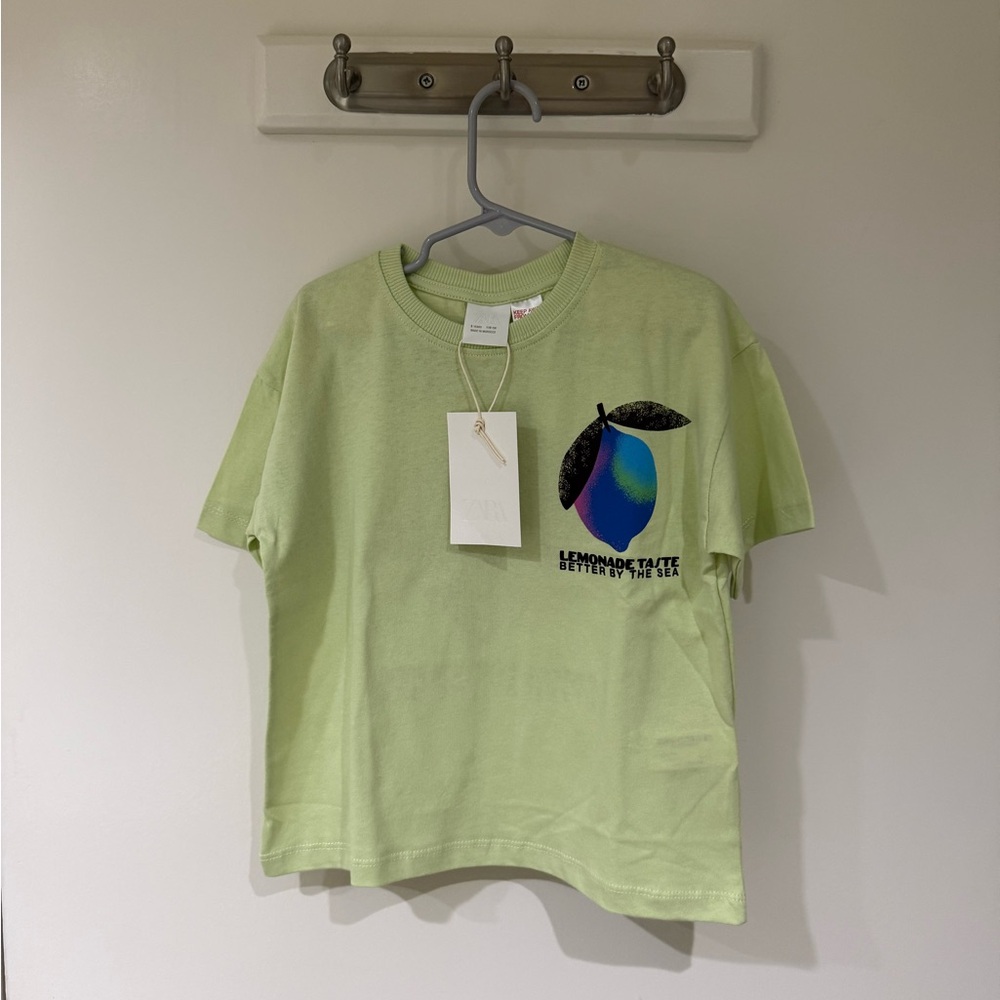 Zara Lemonade Lemon Tee 5 Years NWT